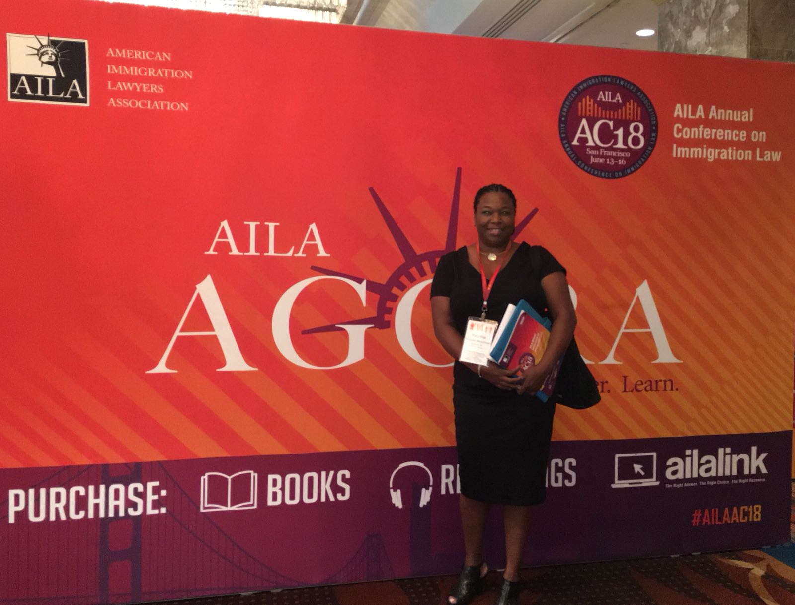 Immigration Lawyer Yvonne McKinnon at 2018 AILA Immigration Law Conference